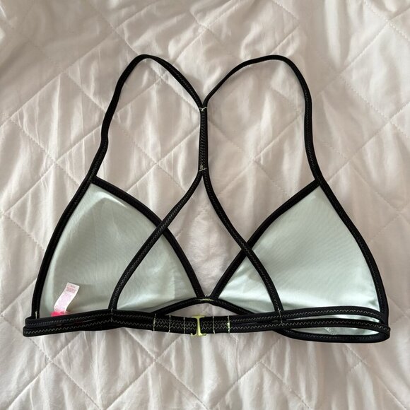 Victoria's Secret VS Womens Size Medium Abstract Neon Bikini Top Racerback - Picture 4 of 5